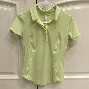 Quick Dry Short-sleeved Polo Shirt
Curved Hem, size 4, light green/yellow